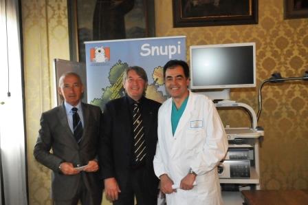 CONSEGNATA LA NUOVA COLONNA PER L'ENDOSCOPIA DIGESTIVA OTTENUTA COI PROVENTI DELLA GARA UILG DI PARMA